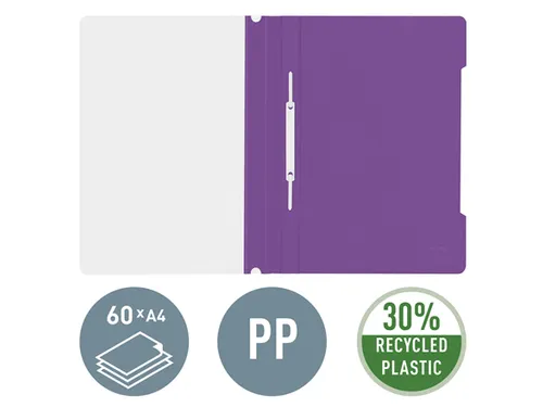 Snelhechter Leitz 4191 standaard A4 violet 30% gerecycled plastic