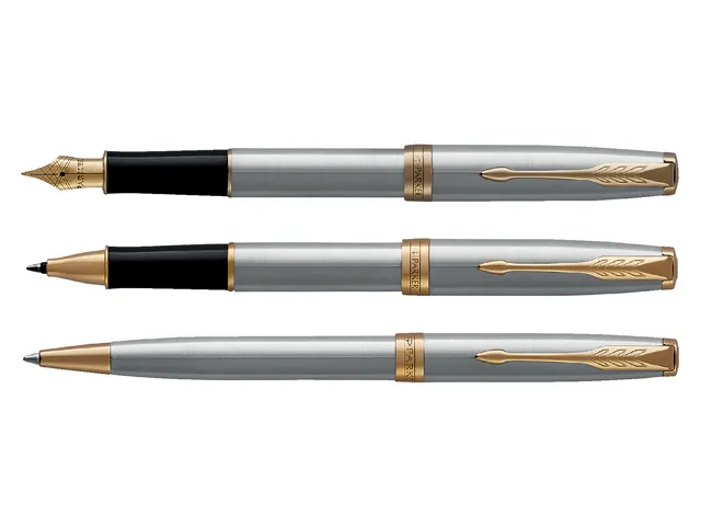 Balpen Parker Sonnet stainless steel GT medium