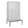 locker met bank,HxBxD 2120x1200x815mm,4vak,vak B 300mm,draaigrendel