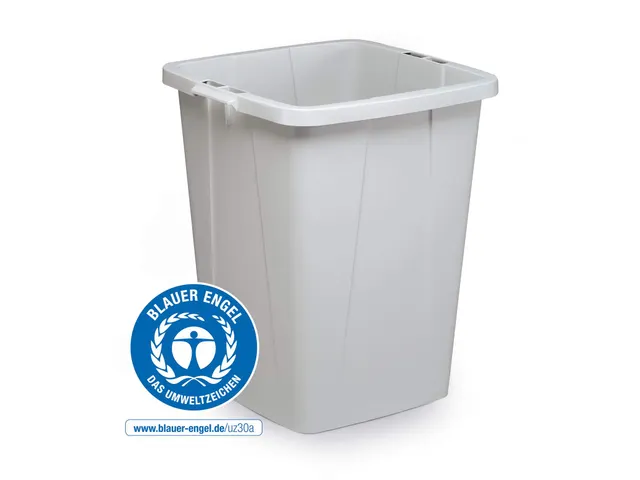 Afvalcontainer DURABIN ECO 90 Liter Vierkant Grijs
