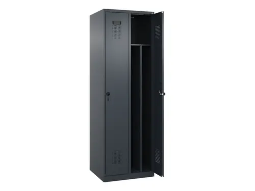 locker voor scheiding van kleding,HxBxD 1850x600x500mm,2vak