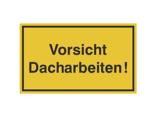 aanwijzingsbord,Pas op! Dakwerkzaamheden,aluminium gemerkt,gemoffeld