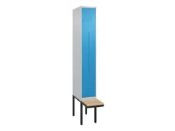 Z-garderobekast,HxBxD 2120x300x815mm,2vak,vak B 300mm,cil.-slot