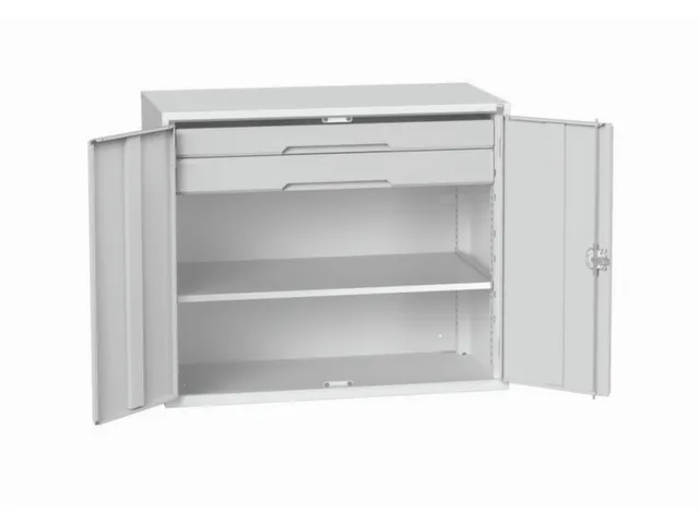 universele kast,HxBxD 1000x1300x550mm,1xStalen bodem,2lade(n)
