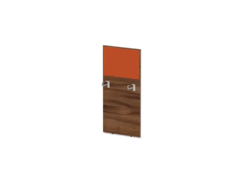 baliepaneel bureau aanbouw links NP-tiepolo nut BN3012-oranje 600mm