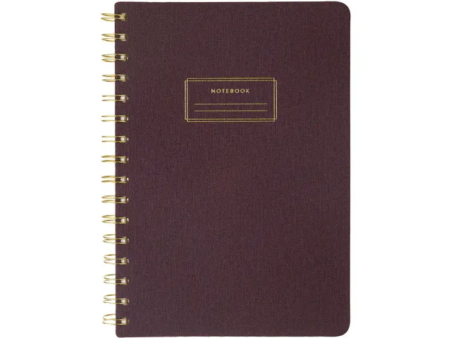 Carnet de notes Oxford spirale Burgundy ligné 15x20cm