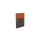 baliepaneel bureau aanbouw links 800mm NV bruin hickory BN3012-oranje