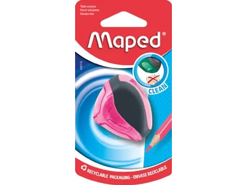 potloodslijper Clean 1-gaats, op blister