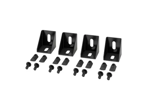 APC Netshelter GANGINSLUITING, HAAKSE CONNECTORBEUGEL, SET VAN 4, ZWAR