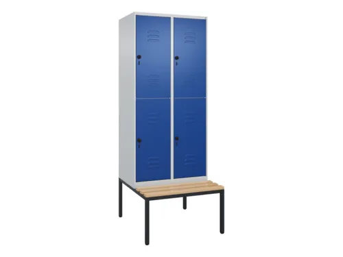 Dubbeldekse dekenkist,HxBxD 2120x800x815mm,2x2vak.,vak B 400mm