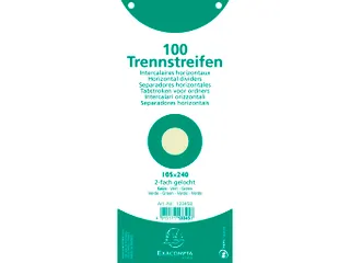 Tabstroken horiz180g perfo 105X240 groen - 3