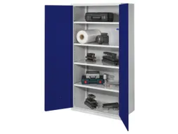 Materiaalkast Geperf Deuren 1950x1000x600mm 4legborden Ral5010