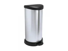 Pedaalemmer Decobin 40 Liter Zilver