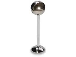 Kogelvormige Asbak Rvs Hxbxd 970x260x260mm Met Paal