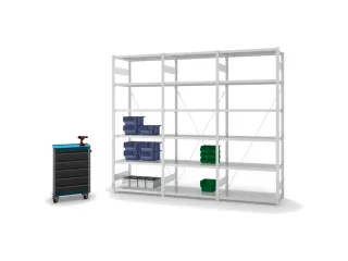 systeemstelling,grondveld,HxBxD 2500x1060x535mm,vakl. 140kg - 3