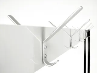 garderoberek,verrijdbaar,HxD 1800x600mm,4zwenkwielen,staal/alu,1000 mm - 6