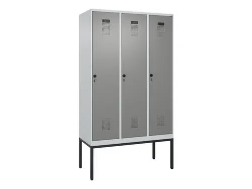 locker voor scheiding van kleding,HxBxD 2120x1200x500mm,3vak