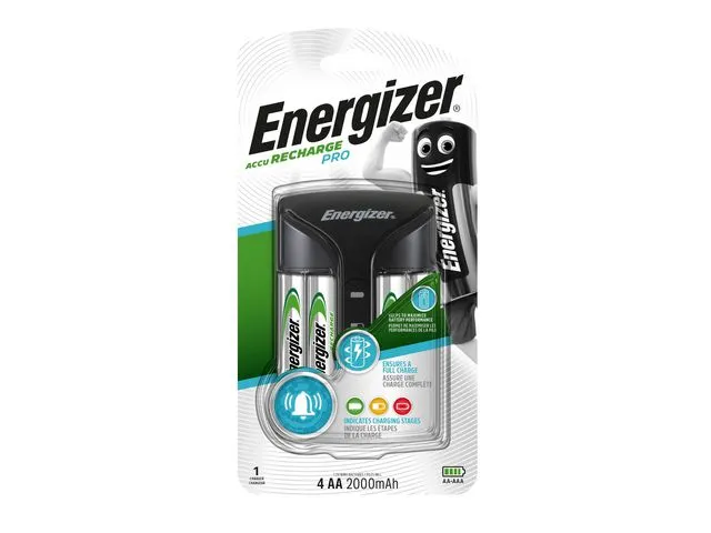 Chargeur Pro pour piles AA et AAA + 4 piles AA 2000mAh