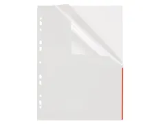 Pochette de présentation transparente Foldersys avec bande d'indexati