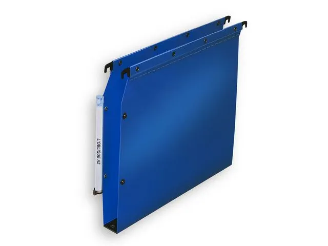 Hangmap LOblique A4 PP 30mm U-bodem blauw/doos à 10 stuks