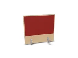 opzetpaneel,v. bureau,aanbouw achter,B 600mm,NE-esdoorn,BN4011-rood