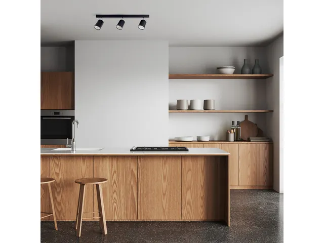 Spot plafonnier Integral Siena 3 spots IP20 GU10 noir