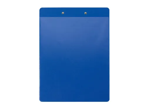 Klemplaat met instee khoes PP A4 blauw