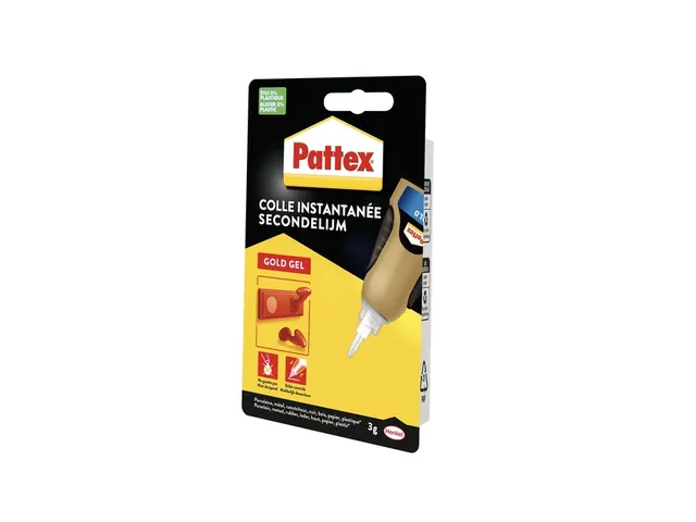 Secondelijm Pattex Gold GEL tube 3 gram op blister