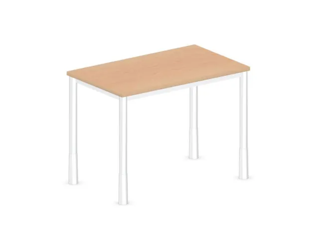 In hoogte verstelbaar bureau,HxBxD 720-840x1000x600mm,NE-esdoorn