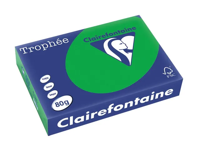 Trophée Intens Gekleurd Papier A4 80 Gram 500 Vel Biljartgroen