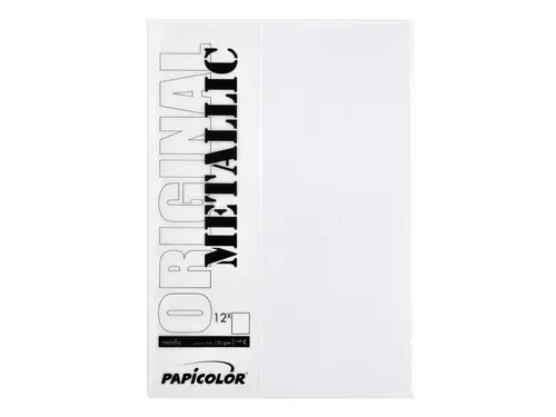 Kopieerpapier Papicolor A4 120gr 6 vel metallic parelwit