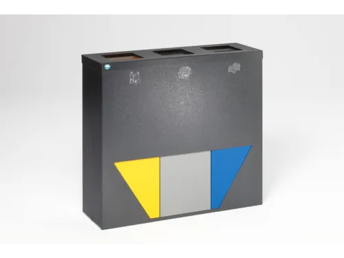 afvalverzamelstation,3x89l,HxBxD 933x1027x330mm,3opening(en)