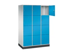 grootvolume-lockersysteem,RAL 7035/RAL 5012,HxBxD 1950x1220x500mm