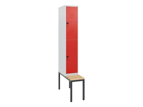 Dubbeldekse dekenkist,HxBxD 1950x300x815mm,1x2vak.,vak B 300mm