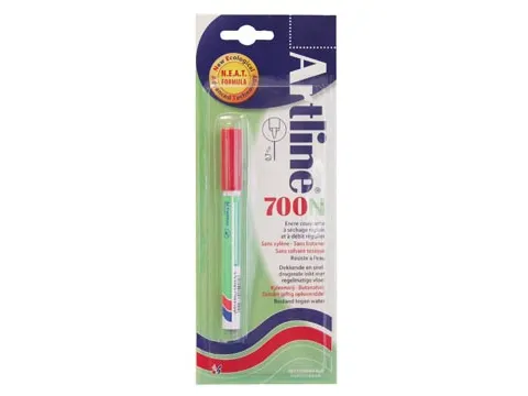 Permanent marker Artline 700 rood op blister