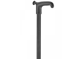 Wandelstok Able2 soft recht handvat zwart