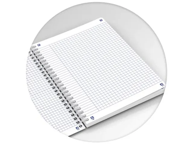 spiraalschrift, A5, 120 bladzijden, geruit 5 mm