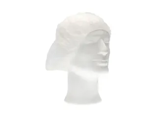 Haarnet CMT bouffant non-woven M 50cm PP wit 100 stuks - 3