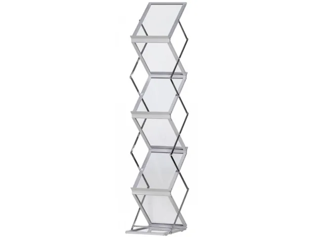 Brochurehouder Zigzag Acryl A4 opvouwbaar