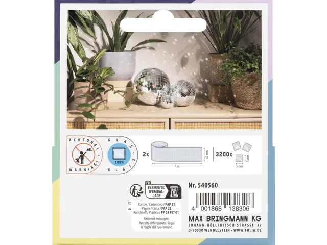 Opbergdoos Folia 17 vakken 18x26,5x4cm transparant