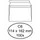 Envelop Quantore Bank C6 114x162mm 80gr Wit Zelfklevend