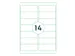 Verwijderbare Etiketten 99.1x38.1mm Doos a 1000 Vel 42040