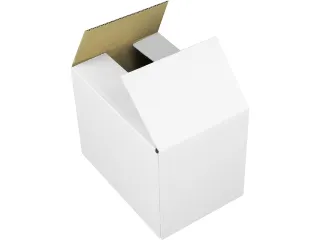 Verzenddoos Raadhuis 190x142x100mm EB-golf wit - 1