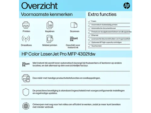 Multifunctional Laserprinter HP Color LaserJet 4302fdw