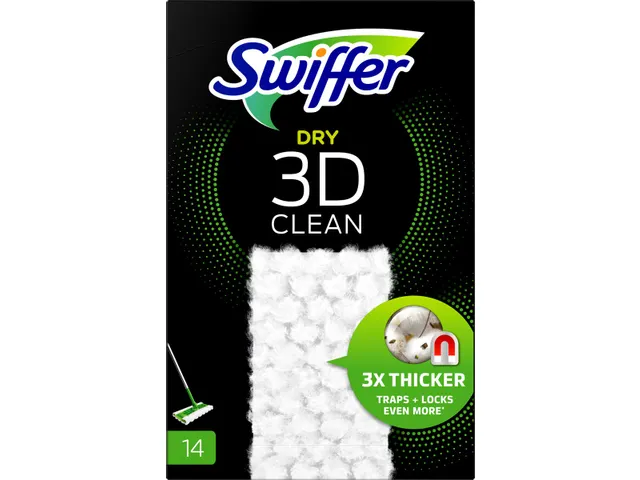 Swiffer Dry 3D Clean navulling, pak van 14 stuks