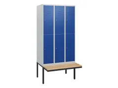 Dubbeldekse dekenkist,HxBxD 1950x900x815mm,3x2vak.,vak B 300mm