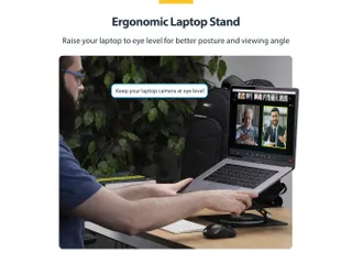 Draaibare Laptopstandaard Zilver tot 5kg Laptops - 2