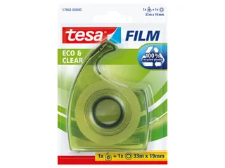 Plakband Tesa 57968 eco&clear 19mmx33m dispenser - 1