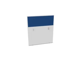 baliepaneel,v. bureau,aanbouw achter,B 1000mm,Bl-wit,BN6016-blauw - 1