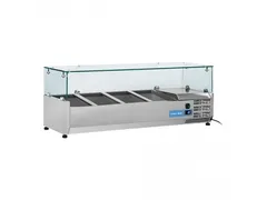 COOL HEAD Koelvitrine 4x 1/3 GN glasopzet